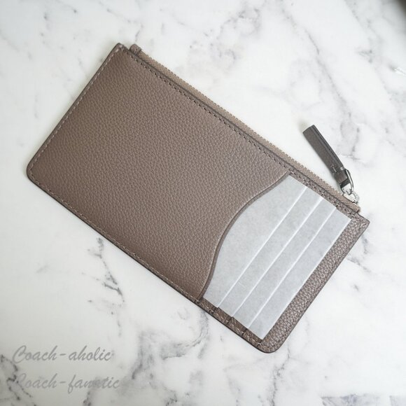 Tory Burch Thea Flat Wallet Crossbody 169971 in Wild Mushroom/Gray NWT - Picture 4 of 13